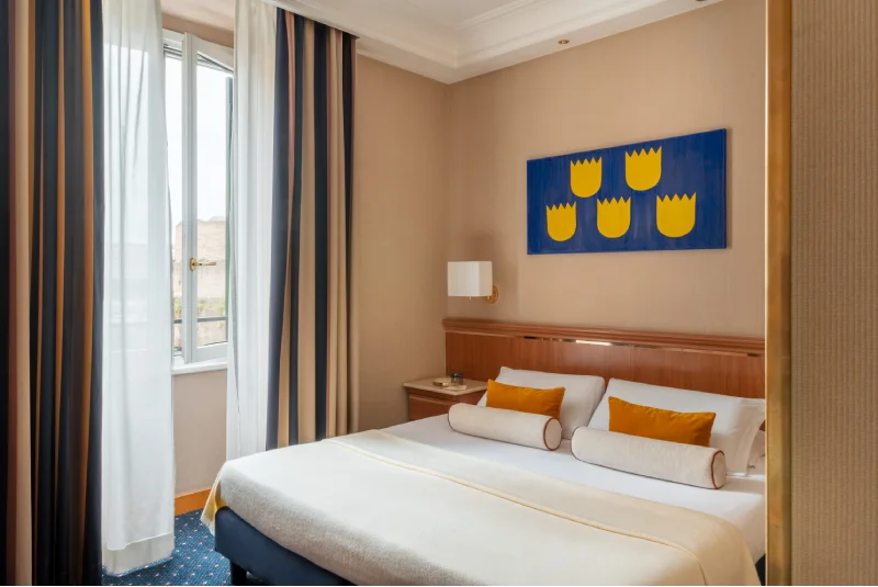 Camera Economy matrimoniale accogliente e luminosa, perfetta per visitare Roma Termini e Piazza della Repubblica - Hotel Diocleziano, BZAR hotels a Roma